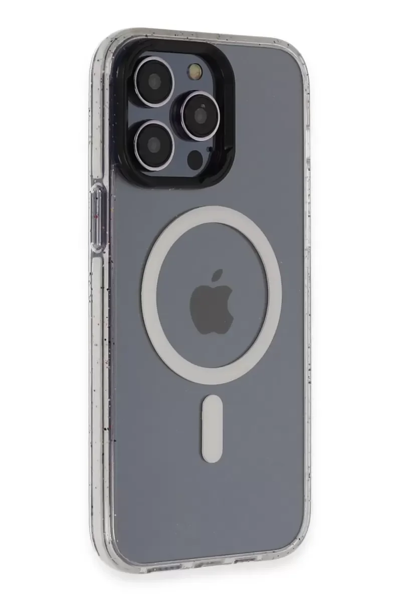 iPhone 14 Pro Max ile Uyumlu Magsafe Kılıf - Tigra Kapak Beyaz