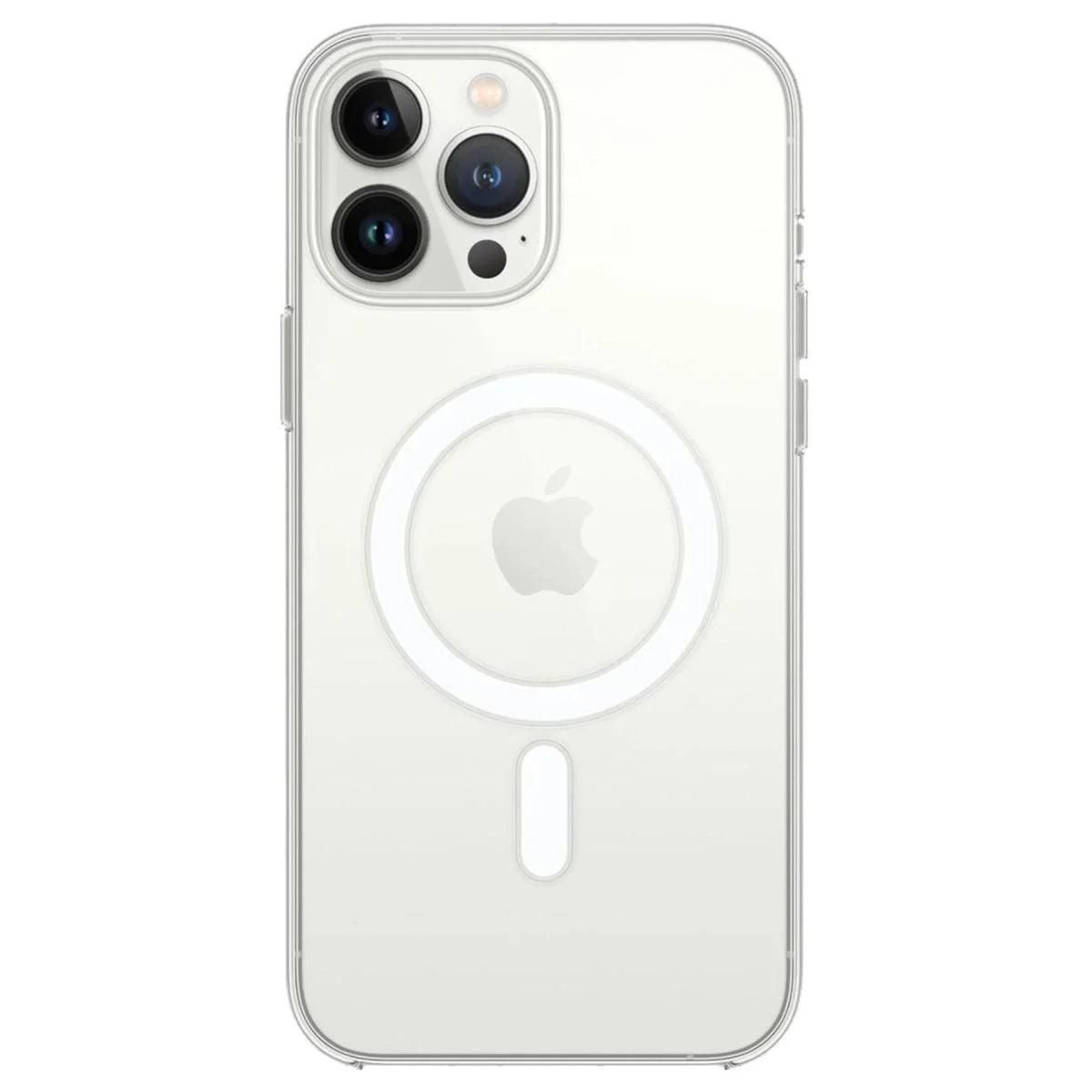 iPhone 14 Pro Max ile Uyumlu Şeffaf Silikon Kılıf - MagSafe Desteği, Kablosuz Şarj Uyumlu, Şok Emici Koruma