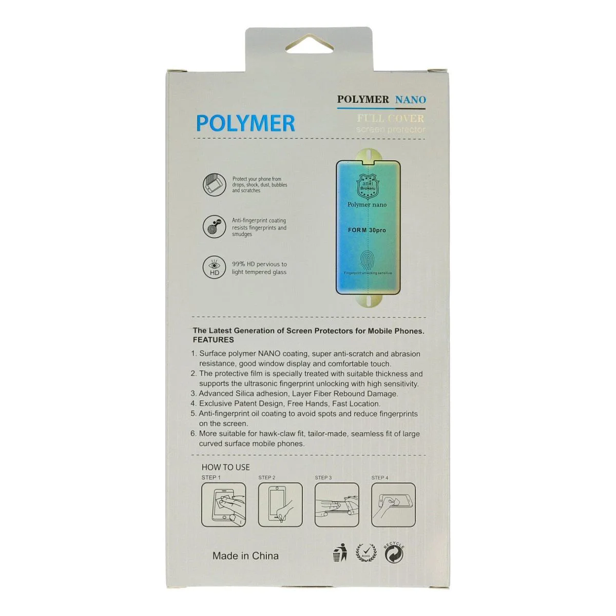 iPhone 14 Pro Max ile Uyumlu Polymer Nano Ekran Koruyucu – 9H Sertlik, Kırılma Önleyici, Tam Ekran Koruma iPhone 14 Pro Max ile Uyumlu Polymer Nano Ekran Koruyucu – 9H Sertlik, Kırılma Önleyici, Tam Ekran Koruma