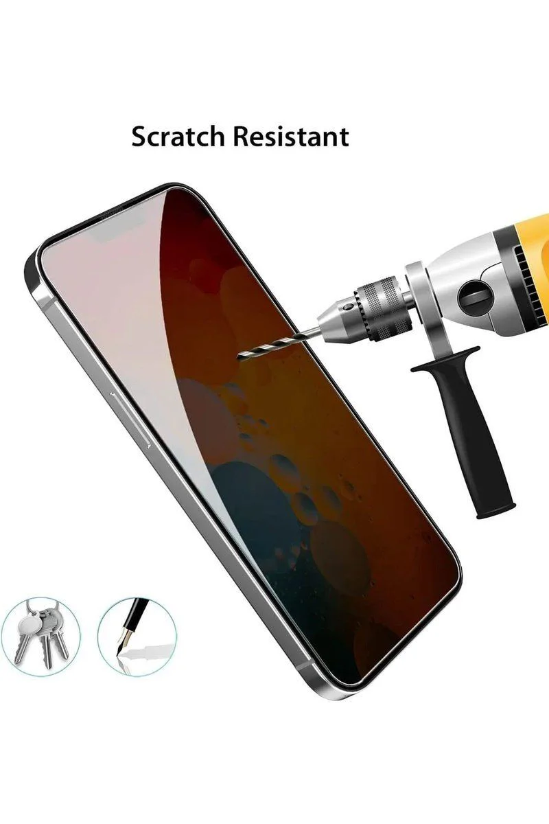 iPhone 14 Pro Max ile Uyumlu Hayalet Ekran Gizli Tam Kaplayan Kırılmaz Cam Seramik Ekran Koruyucu Film