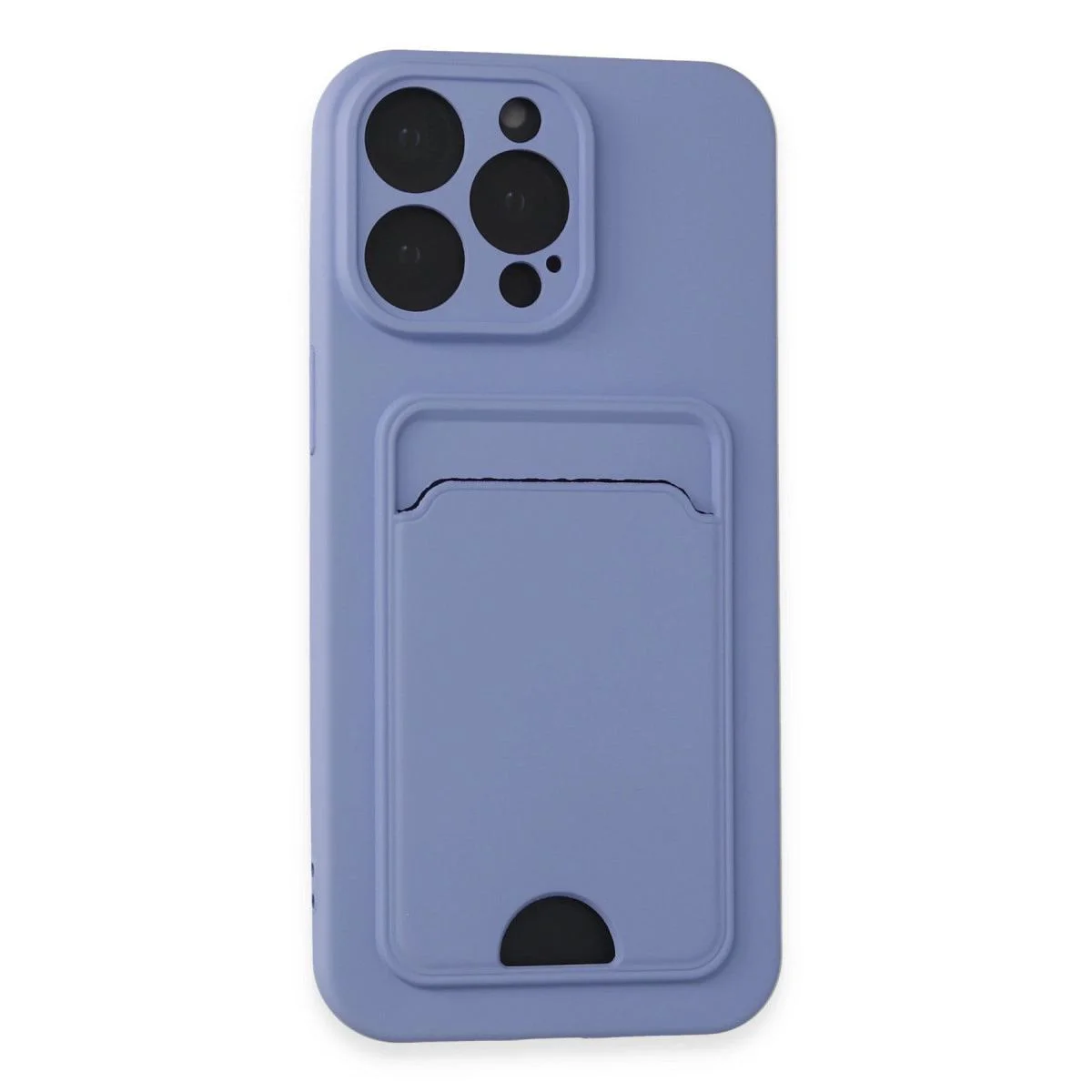 iPhone 14 Pro Max ile Uyumlu Kartvizitli Silikon Kılıf - Lila, Soft-Touch, Kart Cebli Fiyatı, Yorumları ve Özellikleri