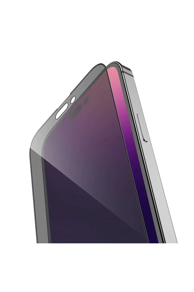 iPhone 14 Pro Max ile Uyumlu Hayalet Ekran Gizli Tam Kaplayan Kırılmaz Cam Seramik Ekran Koruyucu Film