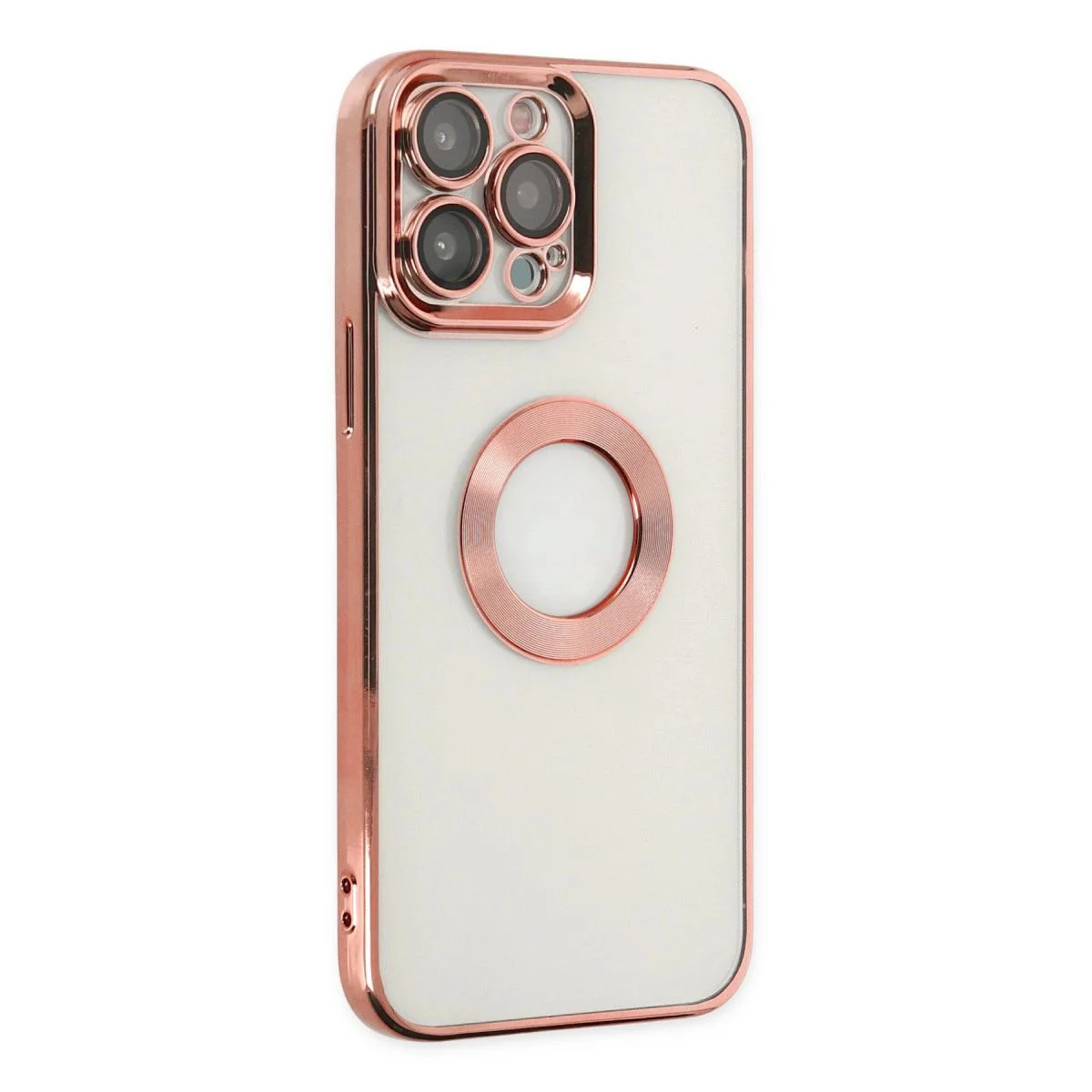 iPhone 14 Pro Max ile Uyumlu Slot Silikon Kılıf - Rose Gold Fiyatı, Yorumları ve Özellikleri