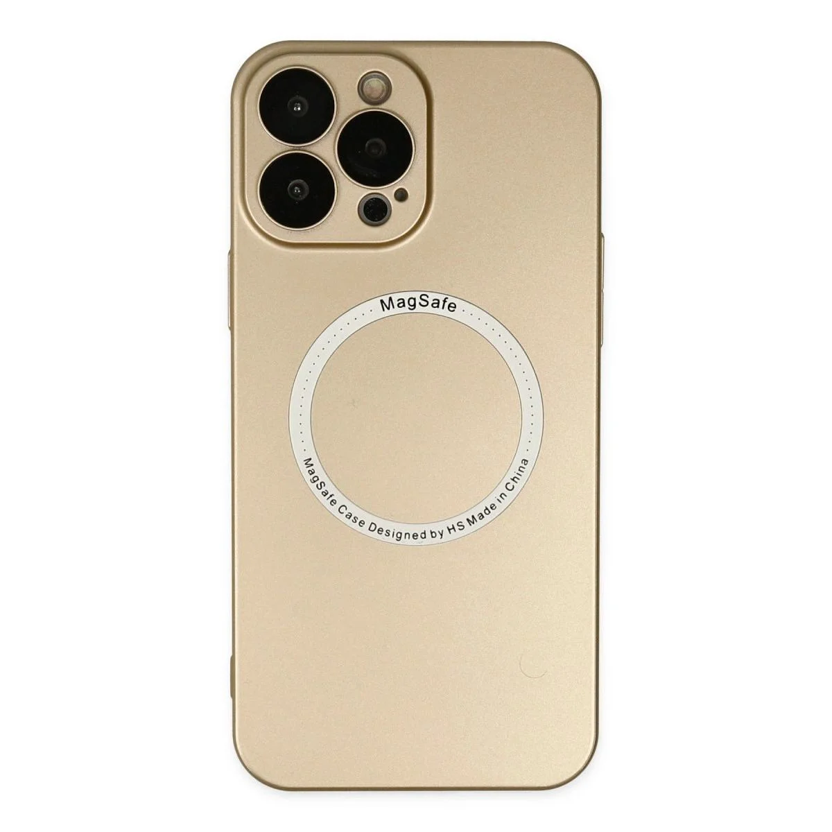 iPhone 14 Pro Max ile Uyumlu Kılıf | Magneticsafe Lens Koruma - Gold iPhone 14 Pro Max ile Uyumlu Kılıf | Magneticsafe Lens Koruma - Gold