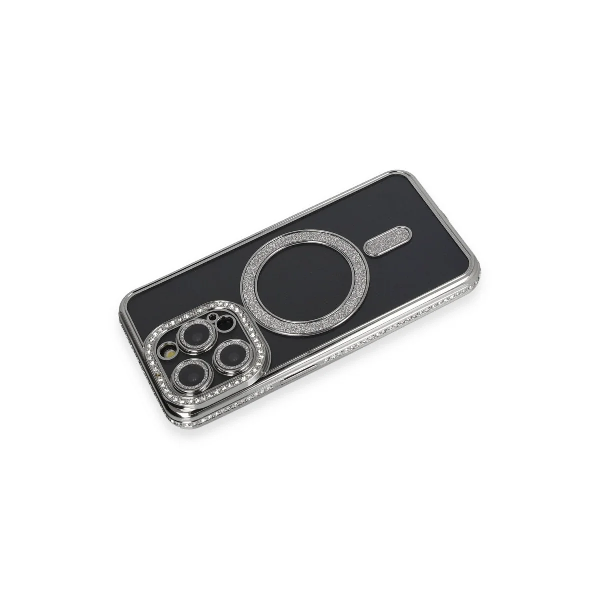 iPhone 14 Pro Max Joke Simli Magneticsafe Kılıf - Gri, Şık ve 360 Derece Güvenli Koruma
