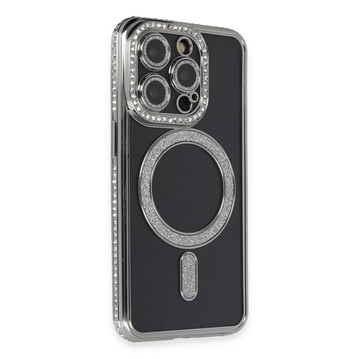 iPhone 14 Pro Max Joke Simli Magneticsafe Kılıf - Gri, Şık ve 360 Derece Güvenli Koruma