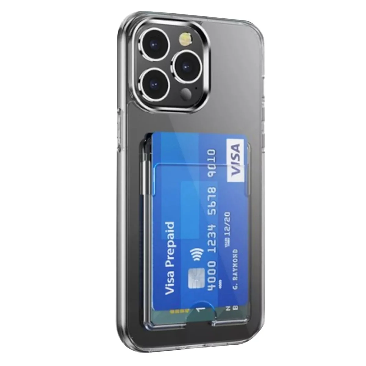 iPhone 14 Pro Max Kart Şeffaf Silikon Kılıf - Ultra Şeffaf ve Pratik