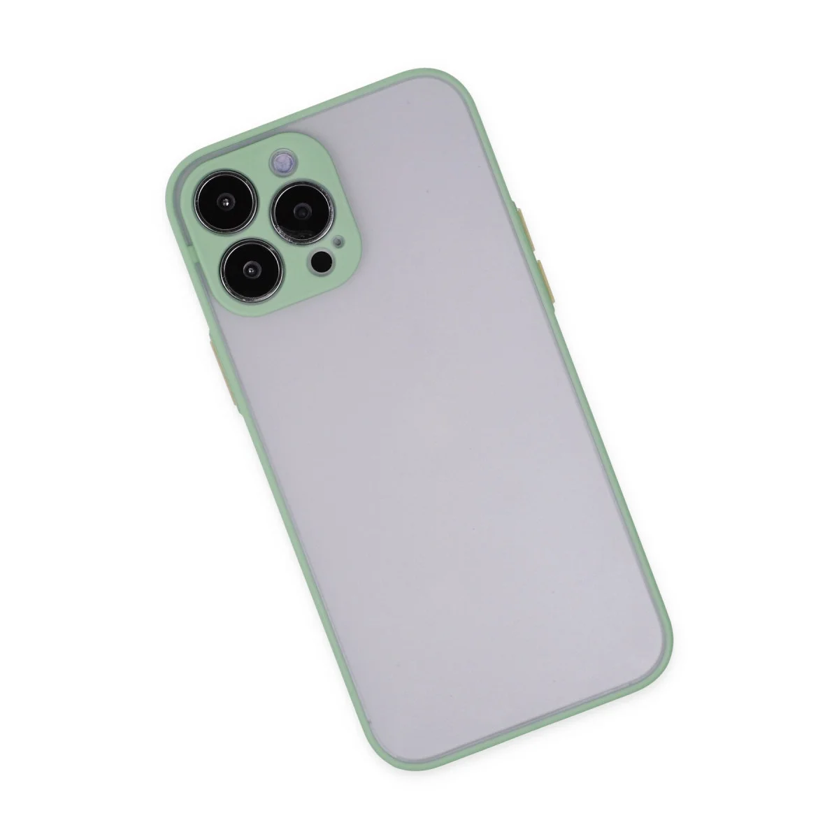iPhone 14 Pro Max Kılıf - Montreal Silikon Kapak Turkuaz (Yüksek Koruma)