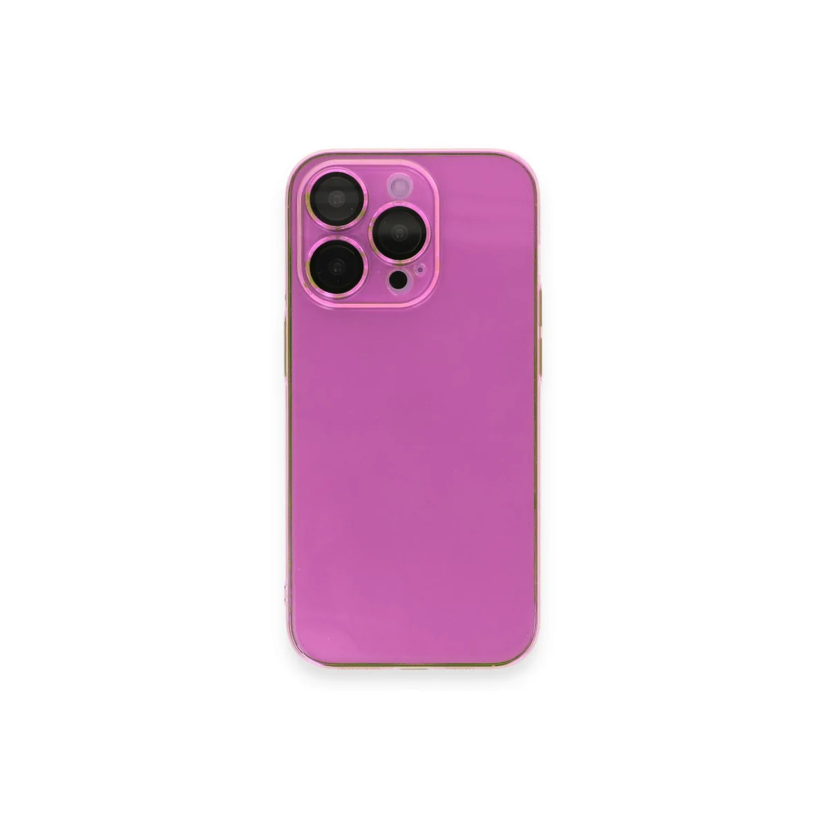 iPhone 14 Pro Max Kılıf Armada Lensli Kapak - Pembe Kamera Koruyucu
