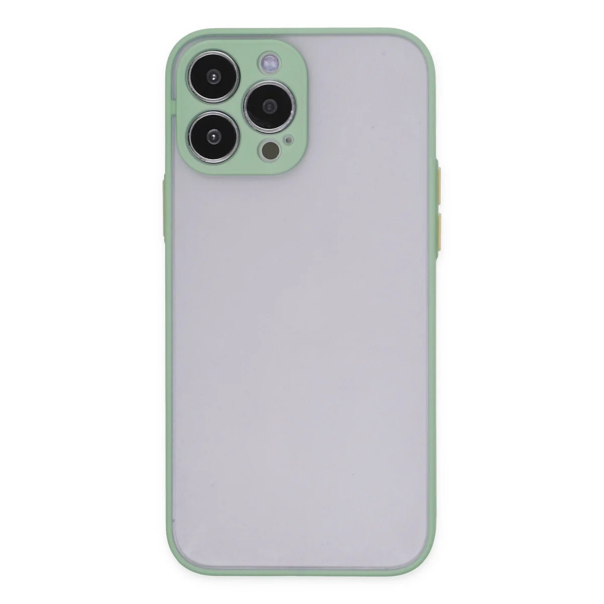 iPhone 14 Pro Max Kılıf - Montreal Silikon Kapak Turkuaz (Yüksek Koruma)