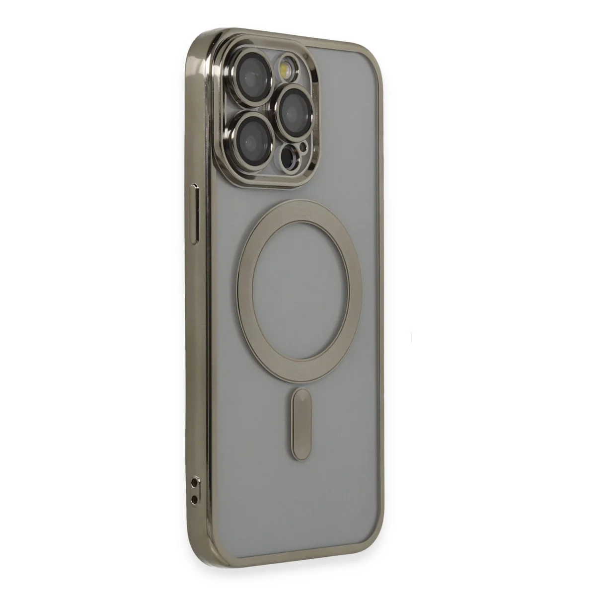 iPhone 14 Pro Max Kılıf - Kross Magneticsafe Titan Gri Kapak