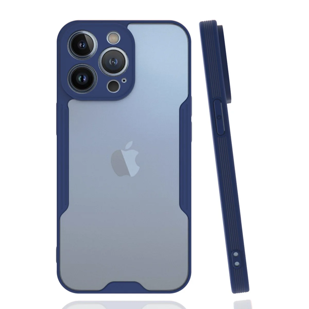 iPhone 14 Pro Max Kılıf Platin Silikon - Lacivert, İnce ve Şık Tasarım