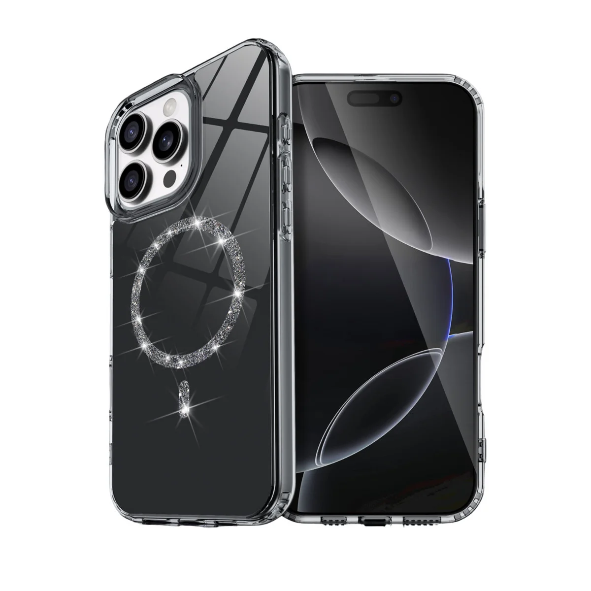 iPhone 14 Pro Max Live Diamond Magsafe Kapak - Siyah Premium & Güvenli