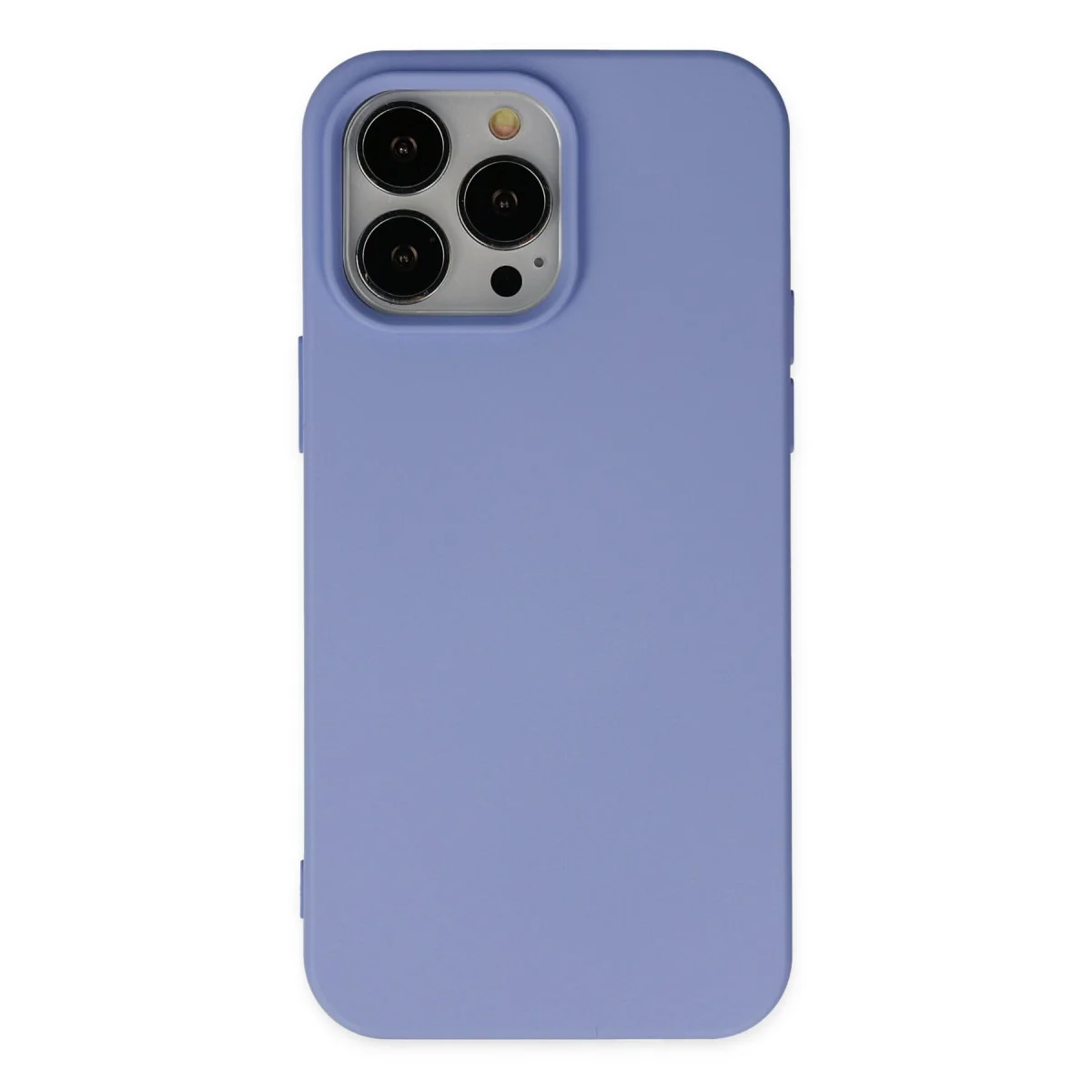 iPhone 14 Pro Max Nano İçi Kadife Silikon Kılıf - Lila