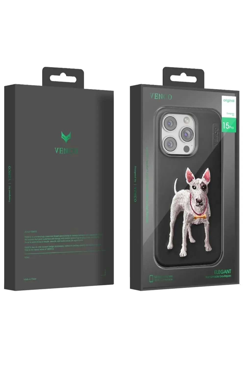 iPhone 14 Pro Max Perma Desenli Kapak - Siyah-(5796)