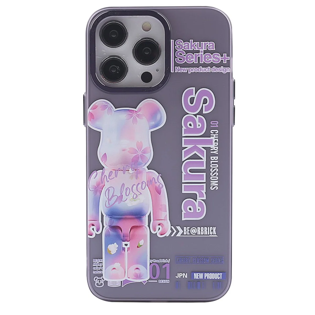 iPhone 14 Pro Max Prada Desenli Kılıf Kapak - Prada Mor