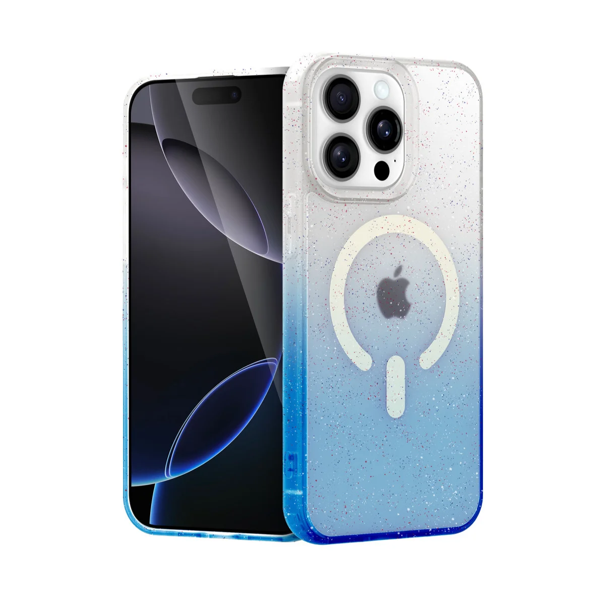 iPhone 14 Pro Max Pummel Shiny Magsafe Kılıf - Mavi