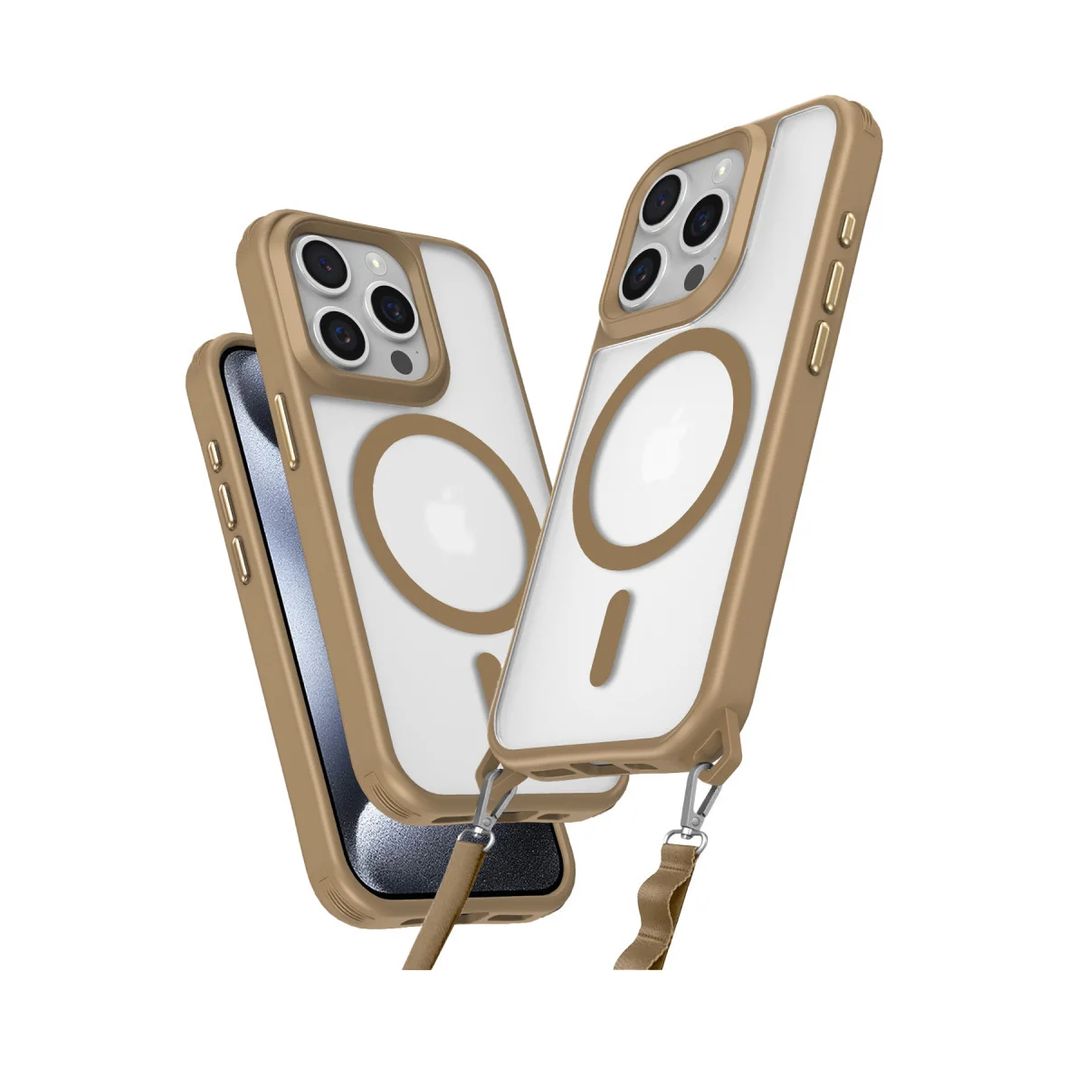 iPhone 14 Pro Max Silikon Kılıf MagSafe Airbag - Desert