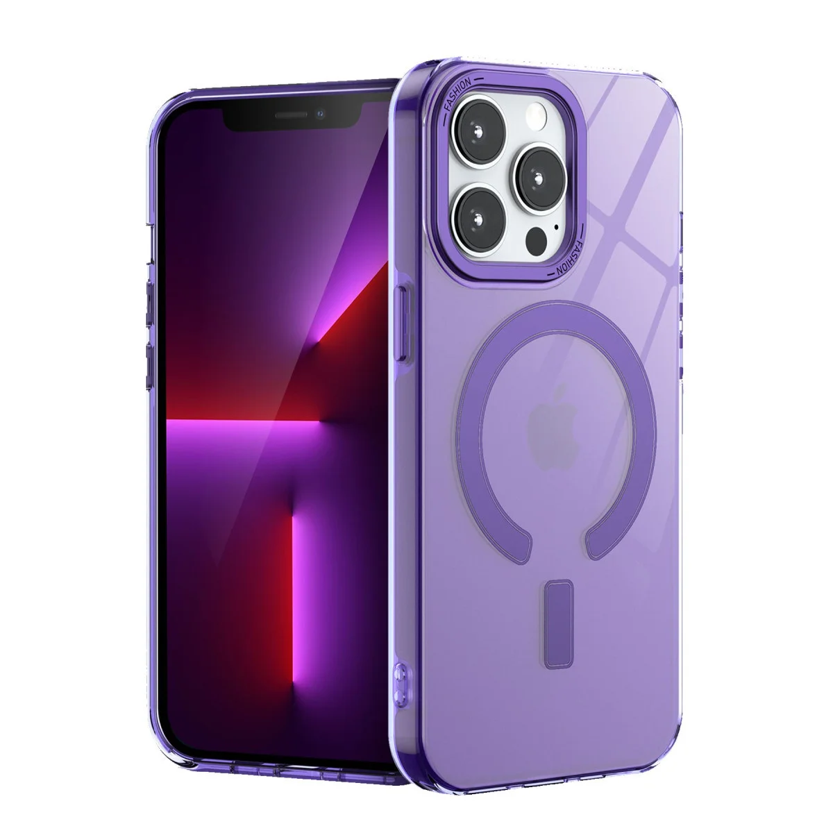 iPhone 14 Pro Max Troy Magsafe Kılıf - Mor
