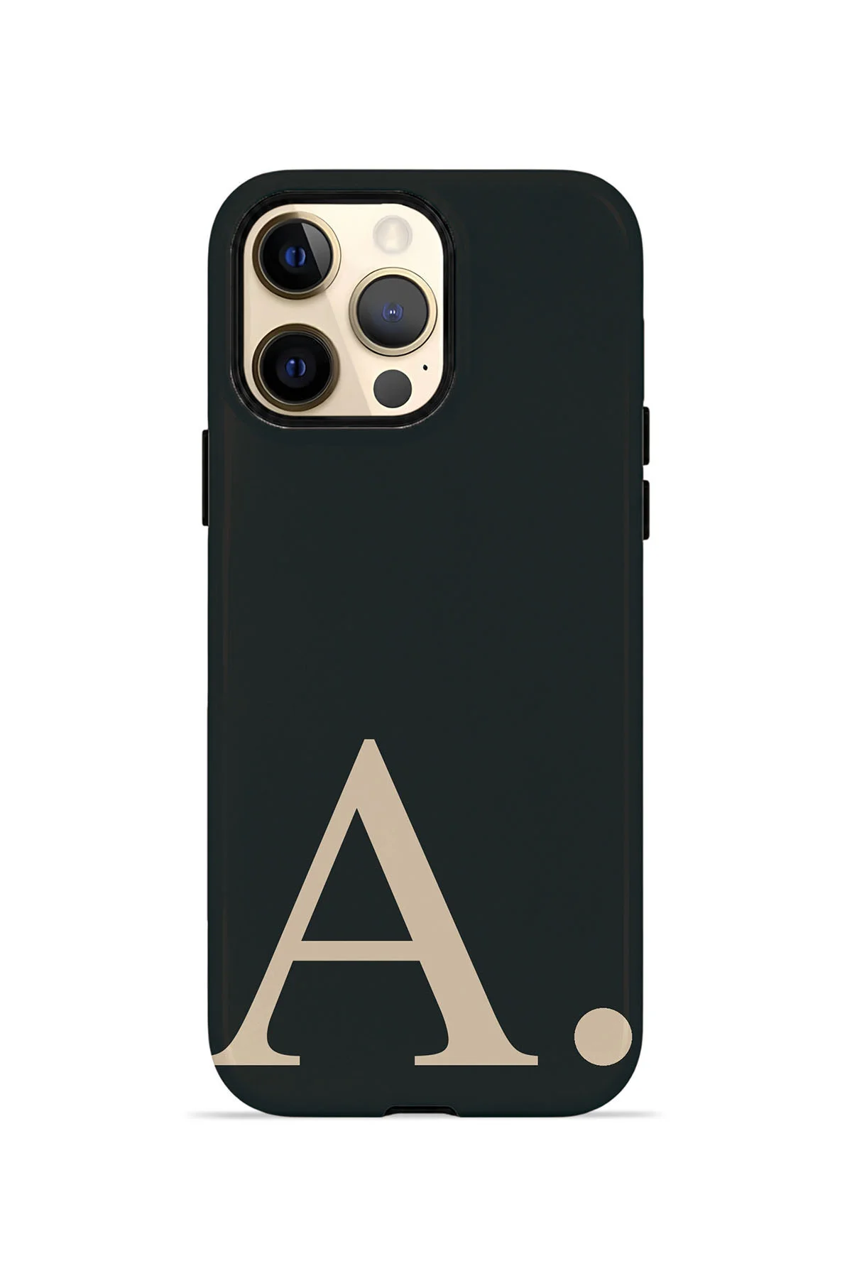 iPhone 14 Pro Max Vorian Çift Katmanlı Korumalı Kılıf Noir Beige A