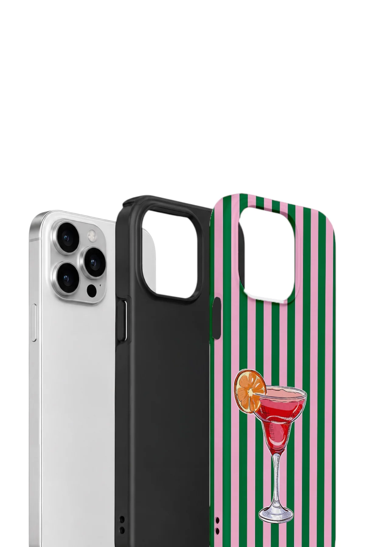 iPhone 14 Pro Max Vorian Yough Kılıf Pink Citrus Cocktail