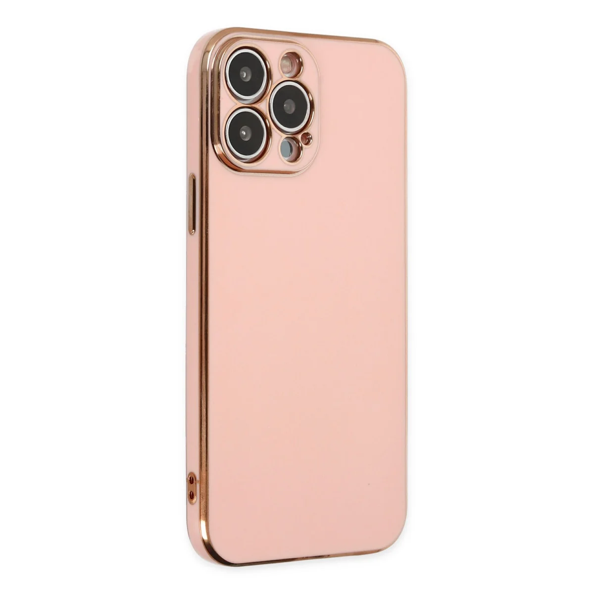 iPhone 14 Pro Max Volet Silikon Kılıf Pembe - Şık Koruma ve Ergonomi
