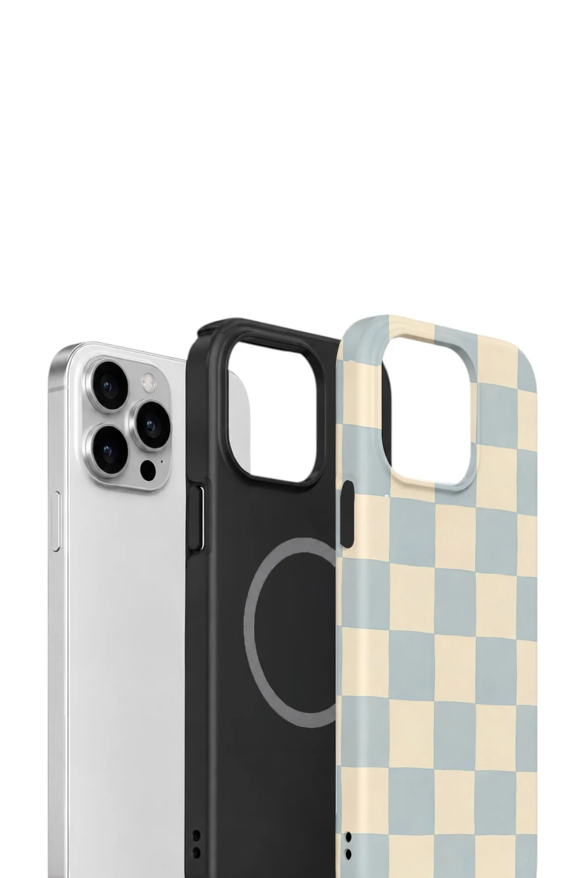 iPhone 14 Pro Max Vorian Çift Katmanlı MagSafe Kılıf Powder Blue Checker Fiyatı, Yorumları ve Özellikleri
