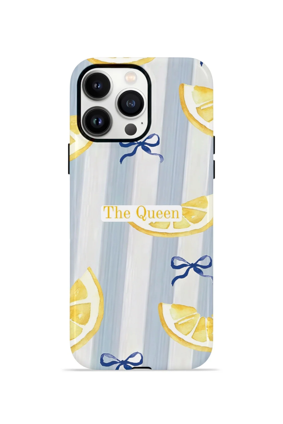 iPhone 14 Pro Max Vorian Çift Katmanlı Kılıf Queen Lemon Bow