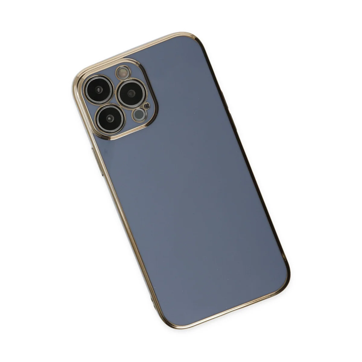 iPhone 14 Pro Max Volet Silikon Kılıf Mavi - Esnek, Şık ve Tam Koruma