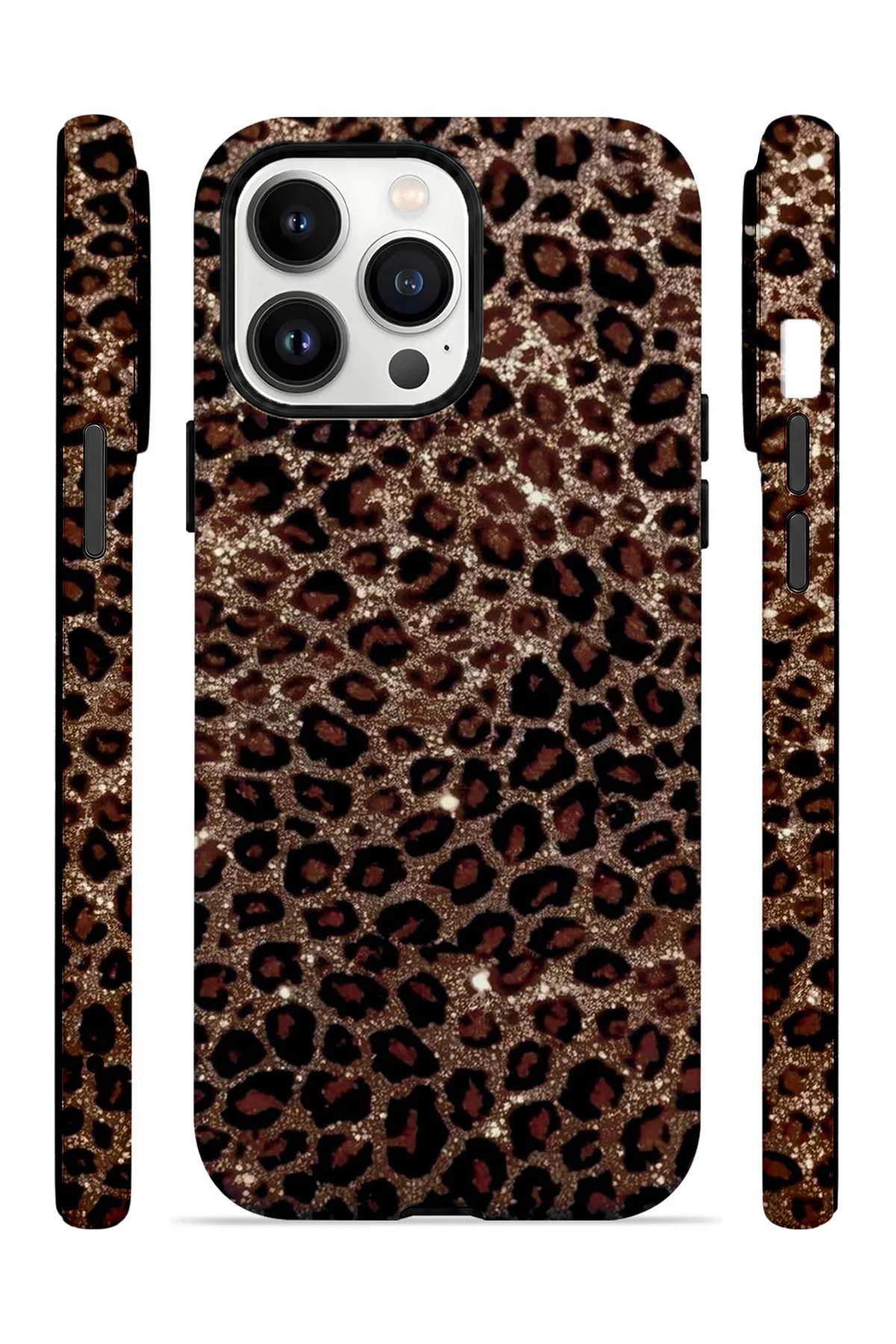 iPhone 14 Pro Max Vorian Çift Katmanlı Klasik Leopar Kılıf - Görsel 3