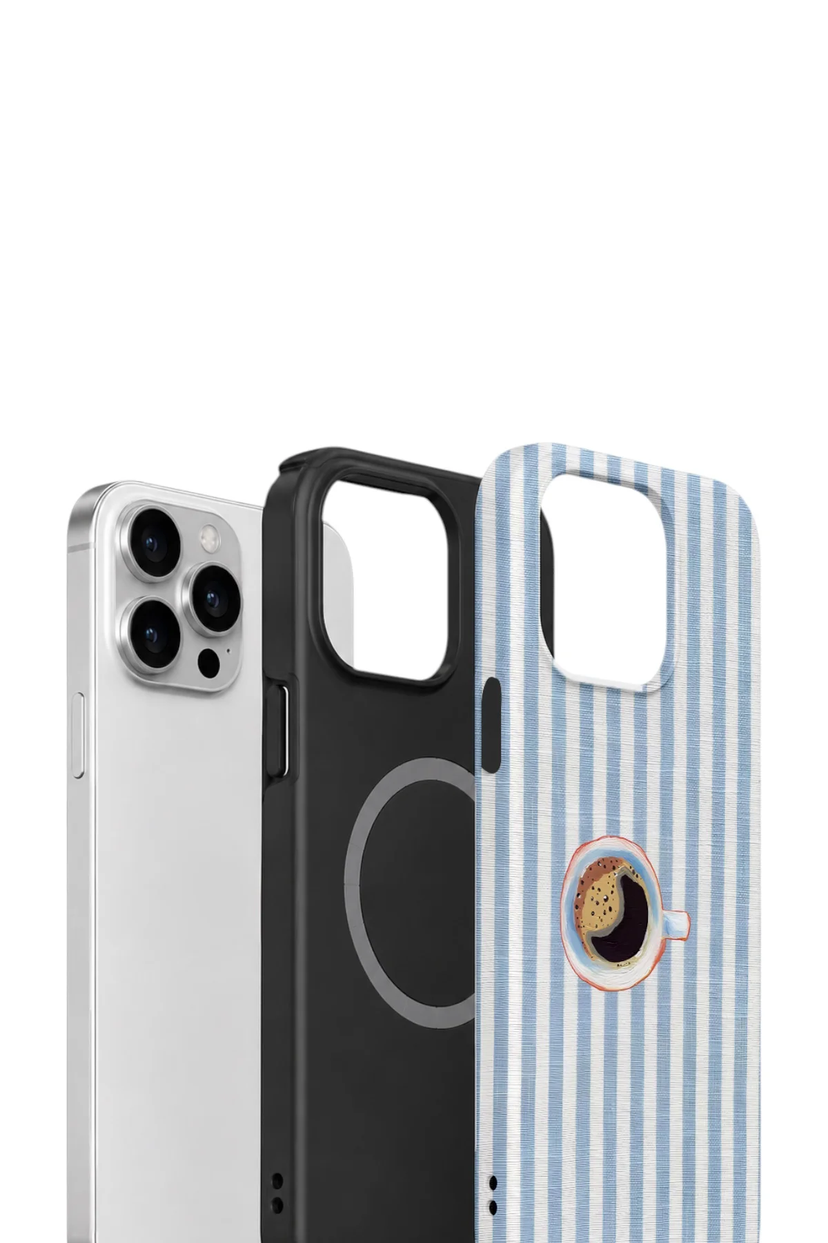 iPhone 14 Pro Max Vorian Çift Katmanlı MagSafe Kılıf Morning Coffee Stripe Fiyatı, Yorumları ve Özellikleri