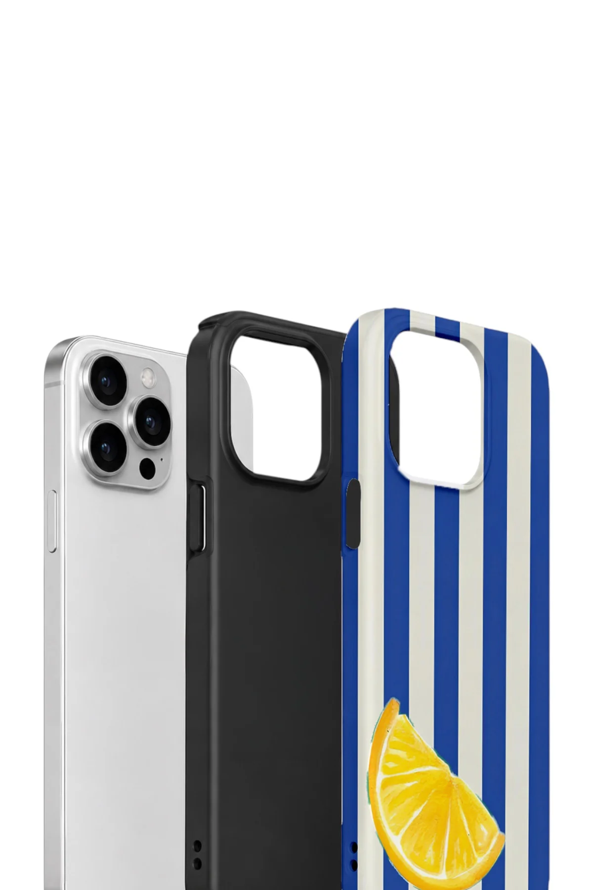 iPhone 14 Pro Max Vorian Çift Katmanlı Kılıf Lemon Coast Stripe