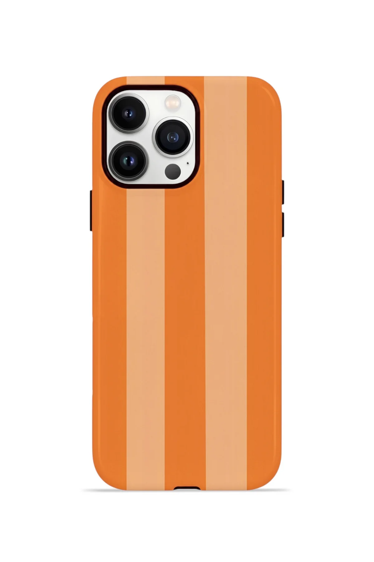iPhone 14 Pro Max Vorian Çift Katmanlı Kılıf Orange Cream Stripe