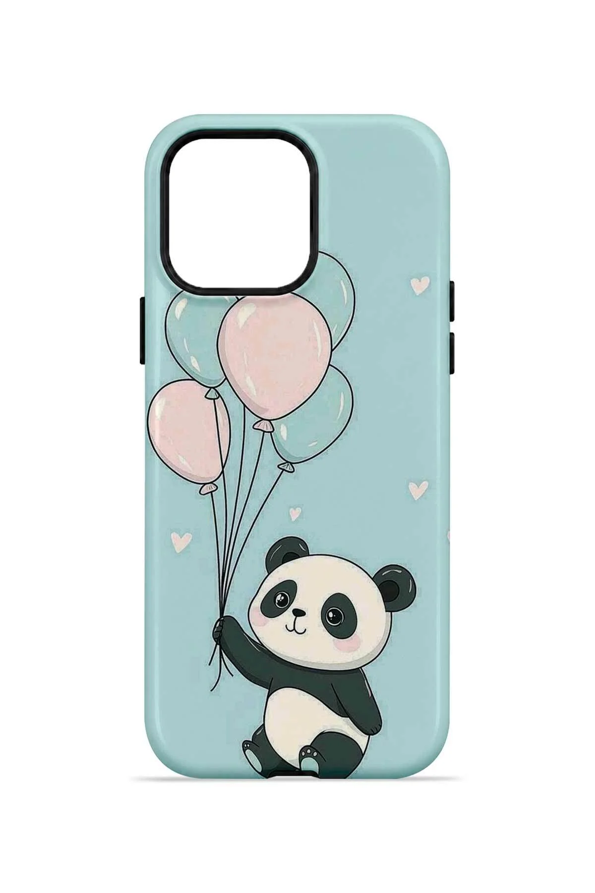 iPhone 14 Pro Max Vorian Çift Katmanlı Balonlu Pandalı Kılıf - Görsel 4