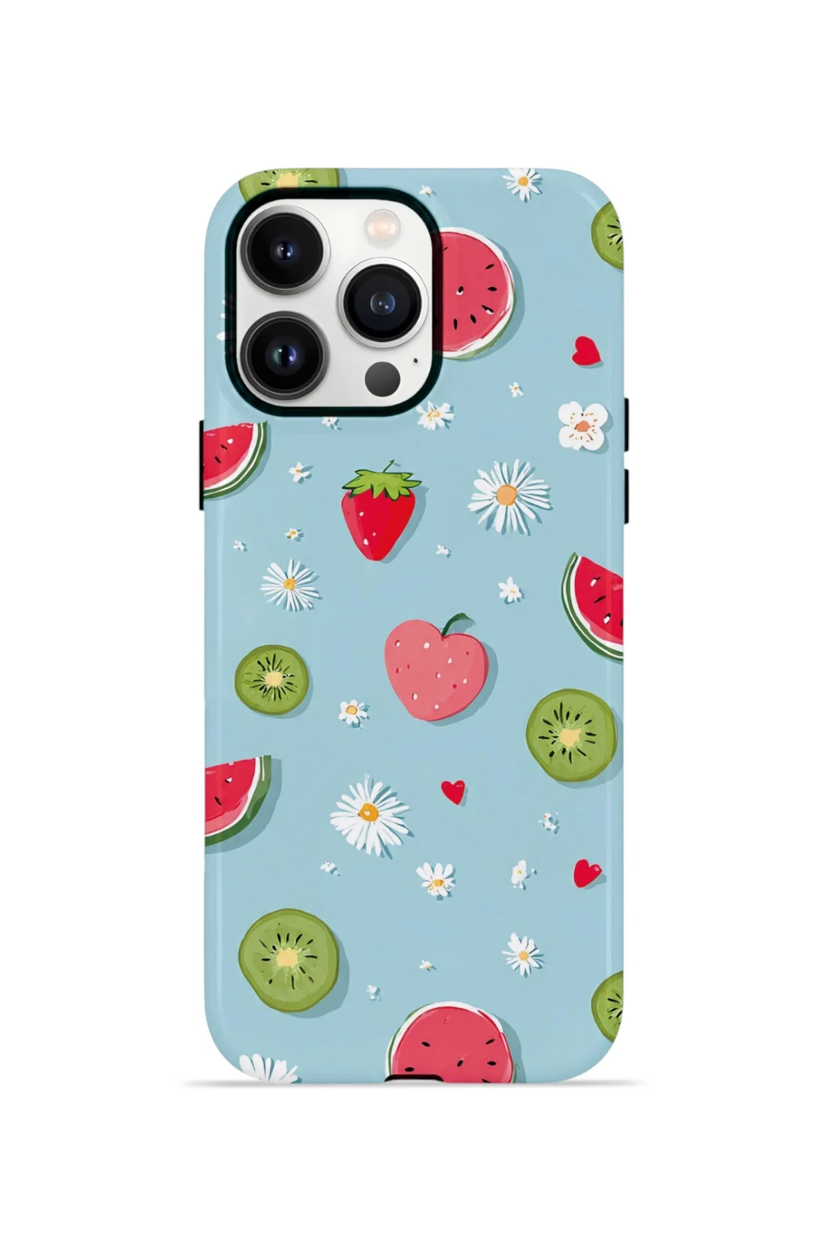 iPhone 14 Pro Max Vorian Çift Katmanlı Kılıf Fruit Confetti Sky