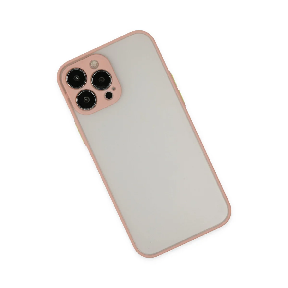 iPhone 14 Pro Montreal Silikon Kılıf Pembe – Kamera Korumalı ve Mat Arka Panel