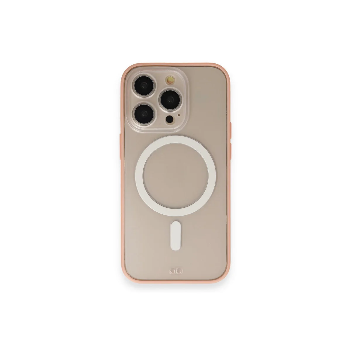 iPhone 14 Pro Pembe Grand Magneticsafe Kapak - Magnetik ve Kamera Korumalı Kılıf