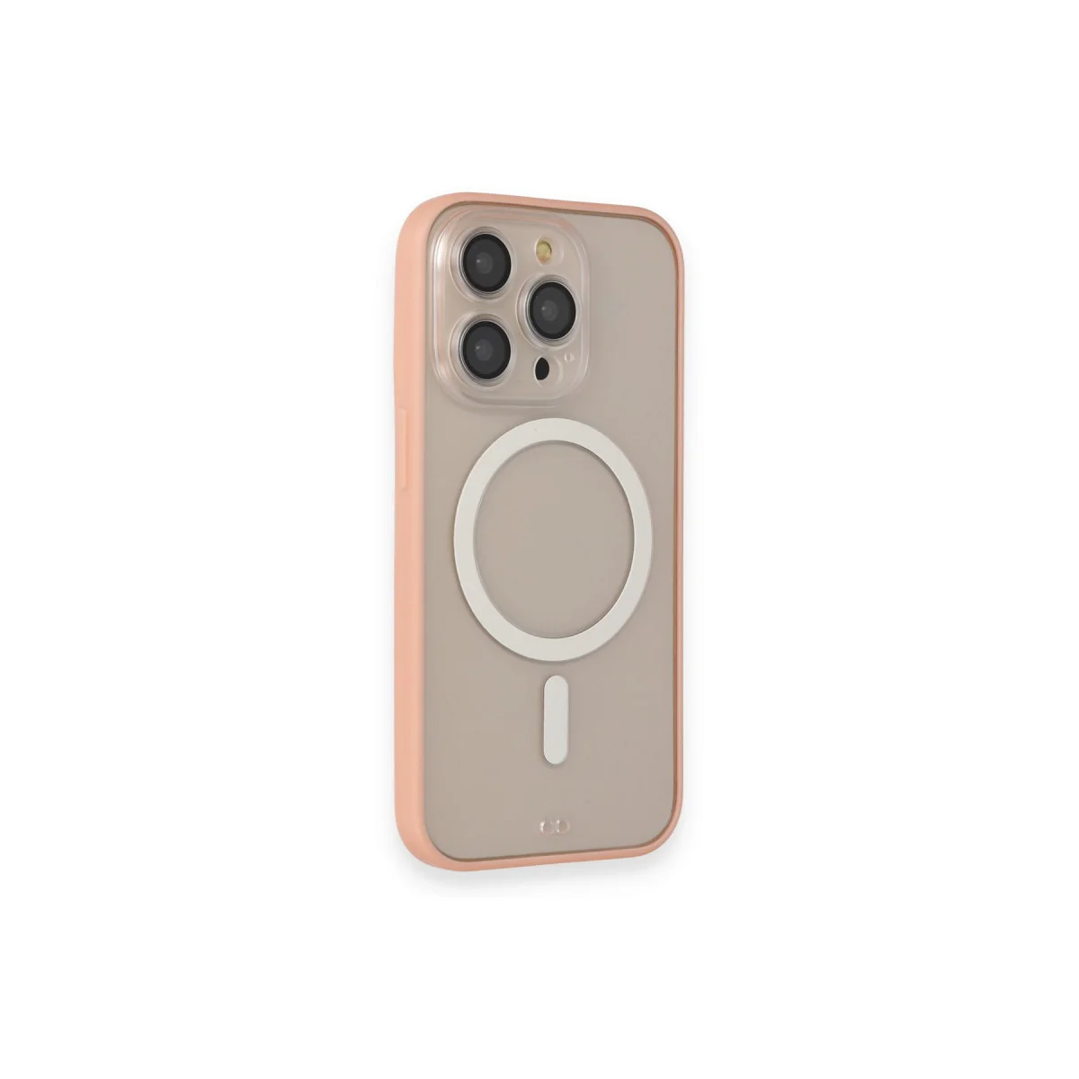 iPhone 14 Pro Pembe Grand Magneticsafe Kapak - Magnetik ve Kamera Korumalı Kılıf