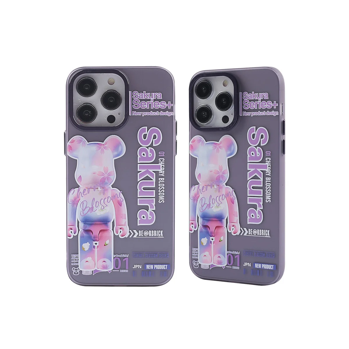 iPhone 14 Pro Prada Desenli Kapak - Estetik Mor Kılıf