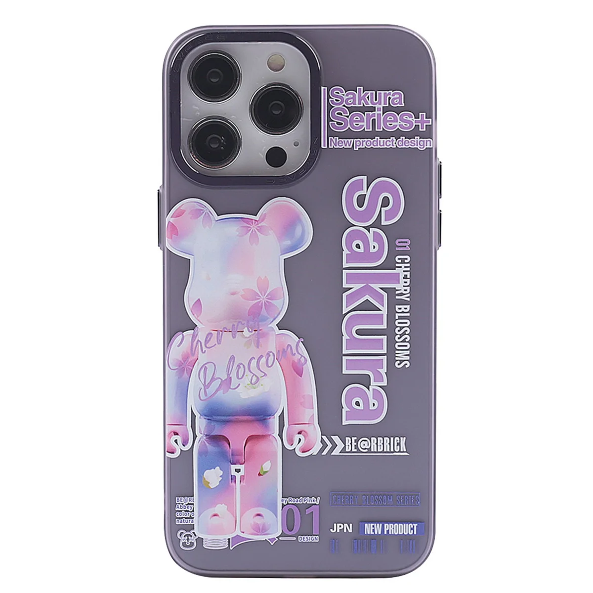 iPhone 14 Pro Prada Desenli Kapak - Estetik Mor Kılıf