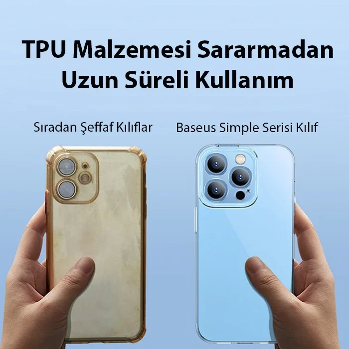 iPhone 14 Pro Şeffaf Kılıf 6.1" Darbe Emici Seramik Silikon - Kamera Korumalı