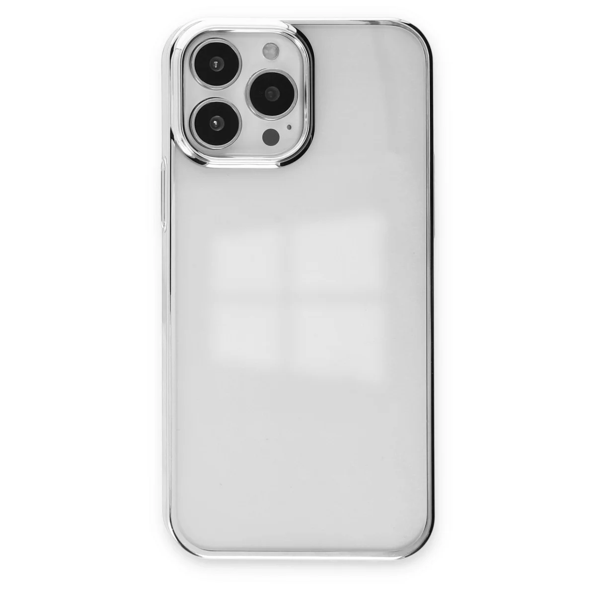 iPhone 14 Pro Silikon Element Kılıf - Gümüş, Yüksek Tutuşlu ve Dayanıklı
