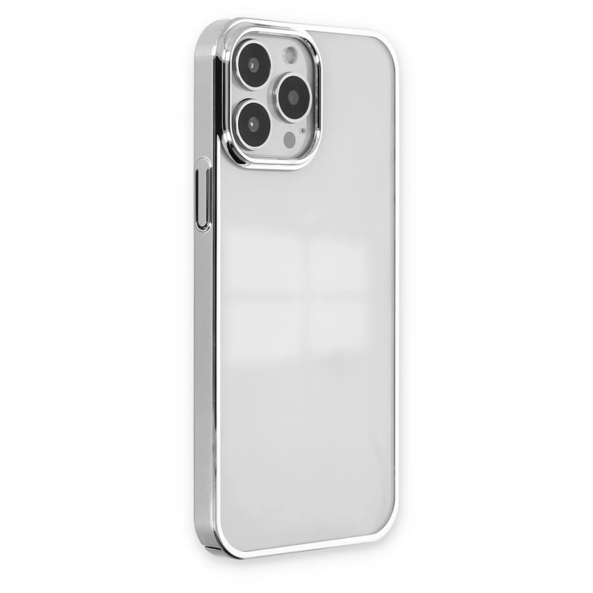 iPhone 14 Pro Silikon Element Kılıf - Gümüş, Yüksek Tutuşlu ve Dayanıklı