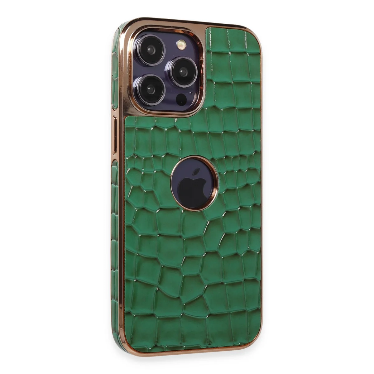 iPhone 14 Pro Snake Kapak - Koyu Yeşil