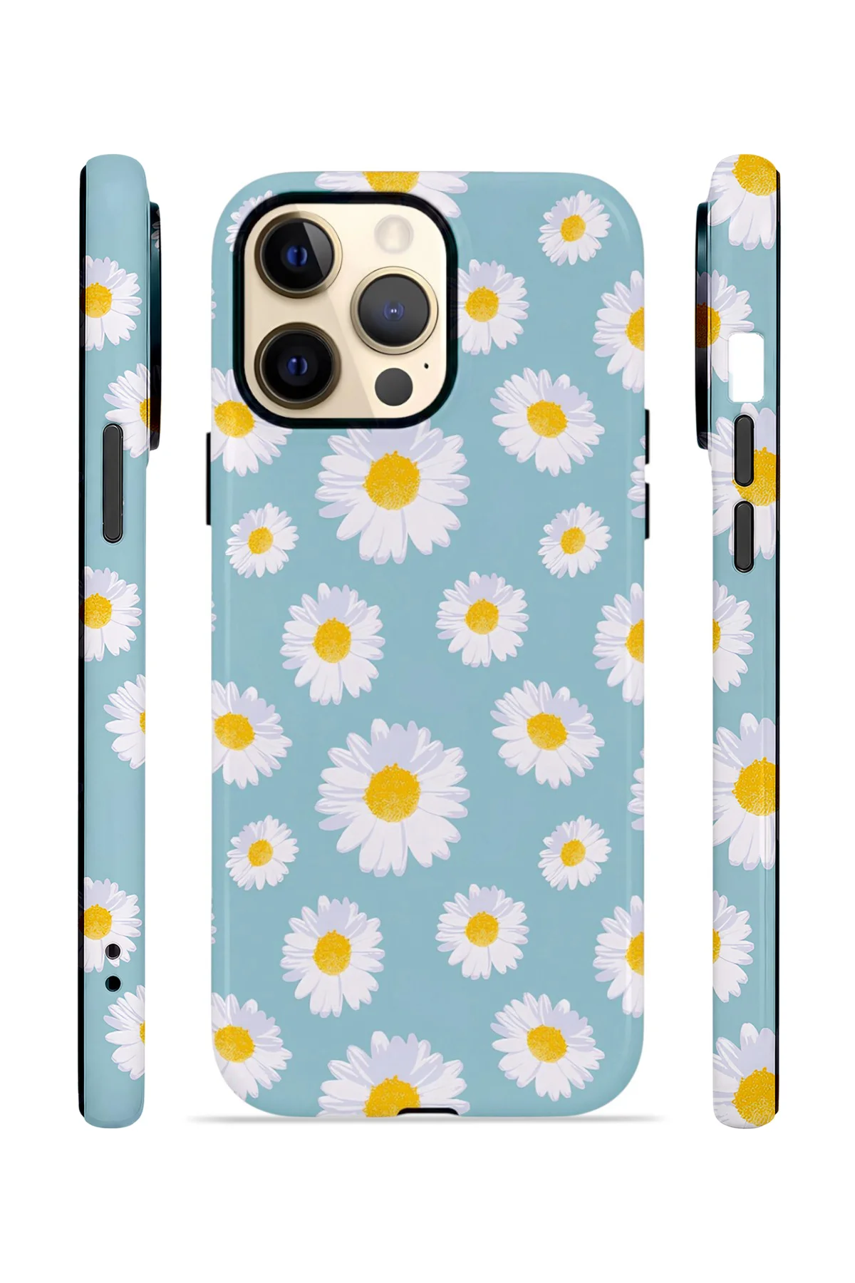 iPhone 14 Pro Vorian Çift Katmanlı Kılıf Daisy Sky