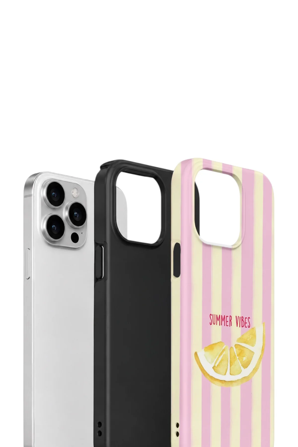 iPhone 14 Pro Vorian Çift Katmanlı Kılıf Summer Vibes Lemon