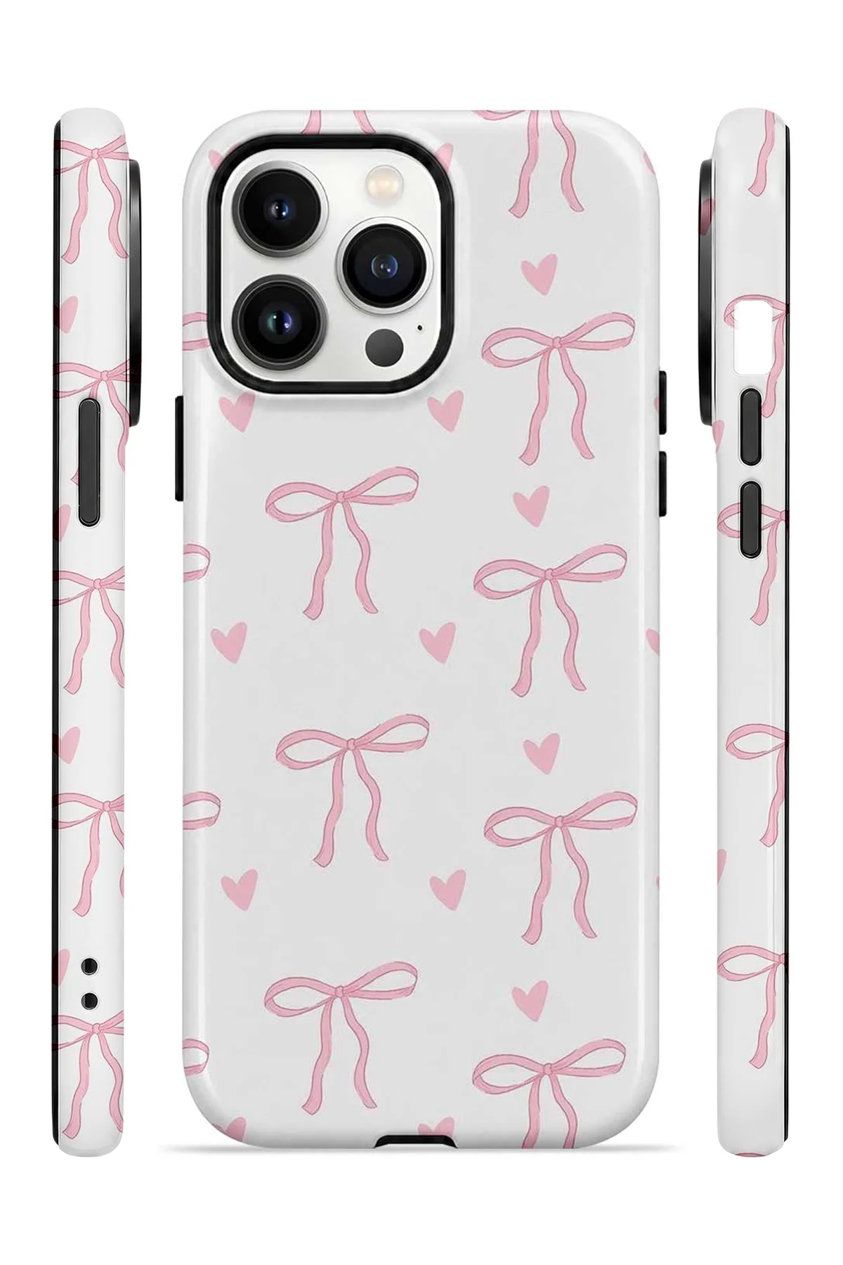 iPhone 14 Pro Vorian Çift Katmanlı Soft Pink Ribbon Toss Kılıf iPhone 14 Pro Vorian Çift Katmanlı Soft Pink Ribbon Toss Kılıf - Görsel 3