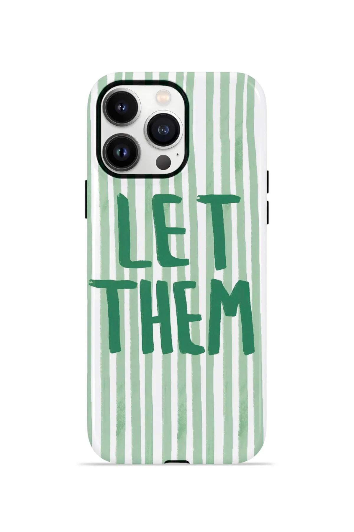 iPhone 14 Pro Vorian Çift Katmanlı Kılıf Let Them Green