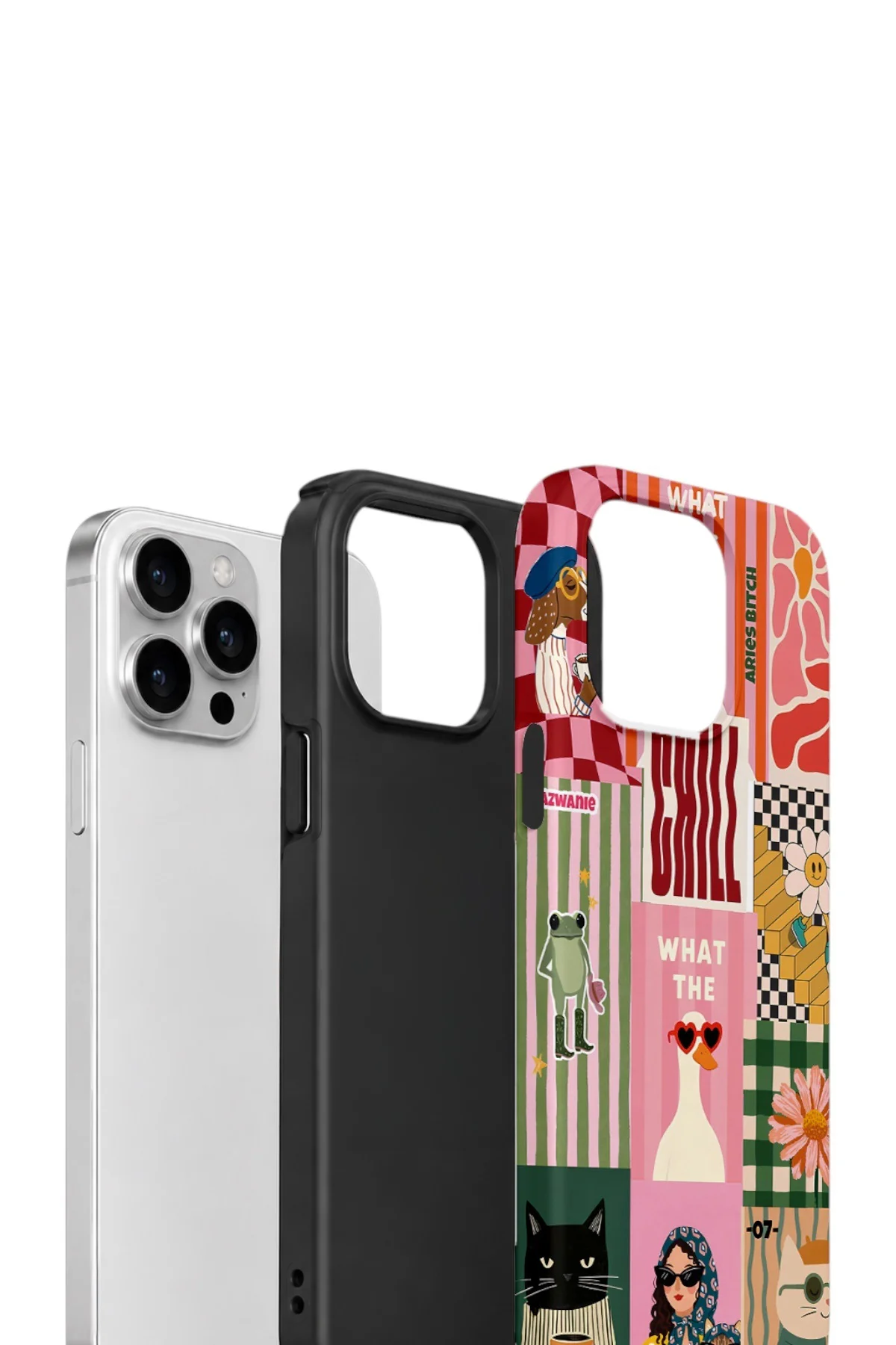 iPhone 14 Pro Vorian Çift Katmanlı Kılıf Dolce Vita Collage