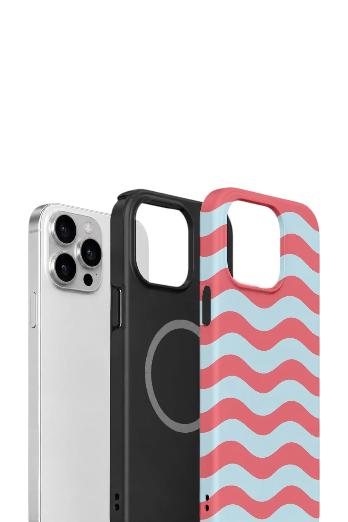 iPhone 14 Pro Vorian Çift Katmanlı MagSafe Kılıf Retro Wave Candy